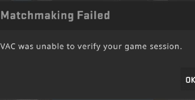 VAC Was Unable to Verify Your Game Session
