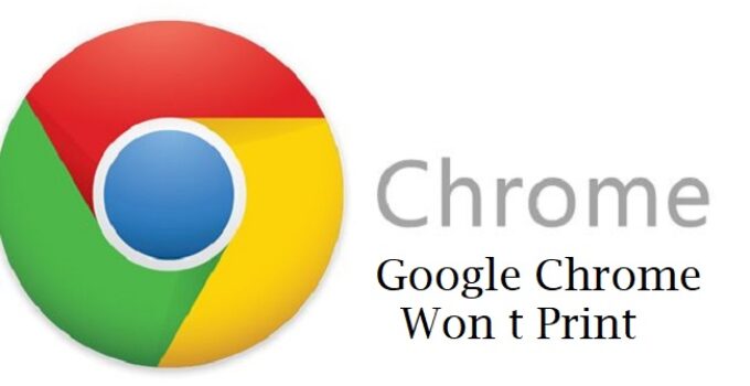 Google Chrome won t Print