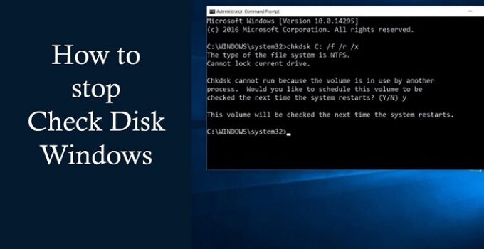 How to Cancel CHKDSK