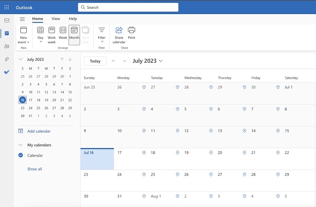 How to Print a Blank Calendar in Outlook