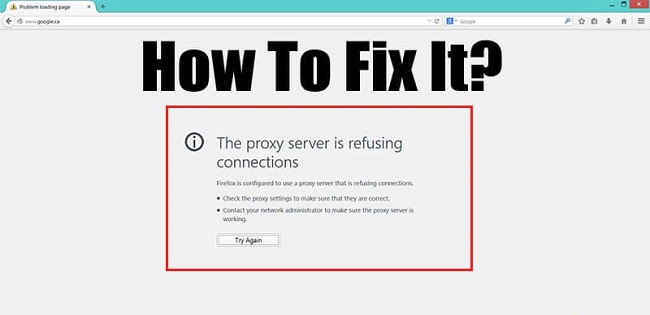 proxy server refused connection