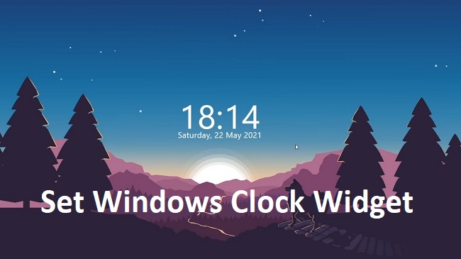 Windows Clock Widget