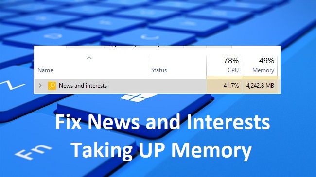 News and Interests Taking UP Memory